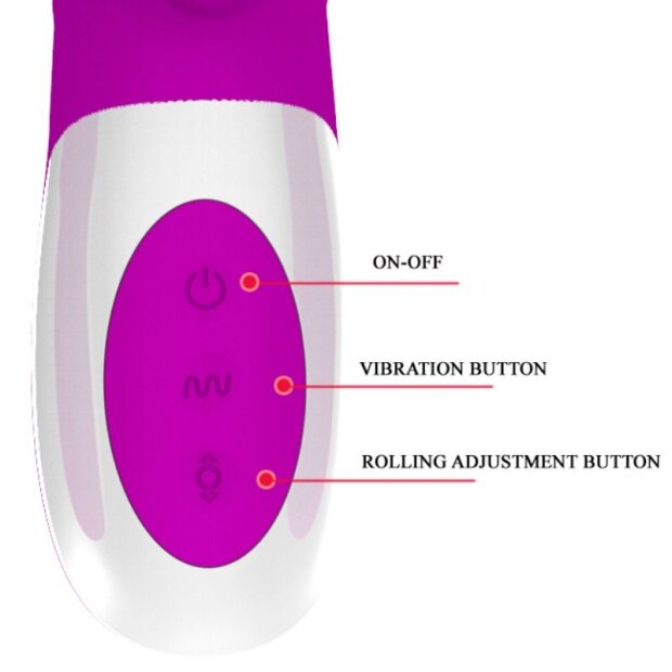 Pretty Love Adrian Rabbit Vibrator Pink 26,7 cm ⌀ 3,4 cm
