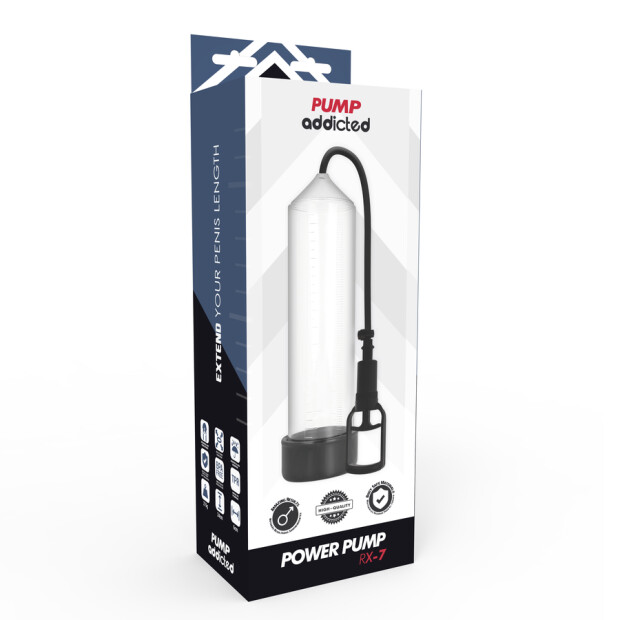 Pump Addicted RX7 Penis Pumpe Transparent 24 cm ⌀ 6 cm