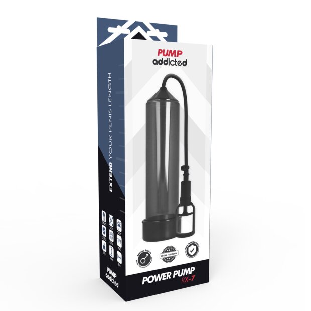 Pump Addicted RX7 Black Penis Pumpe Schwarz 24 cm ⌀ 6 cm