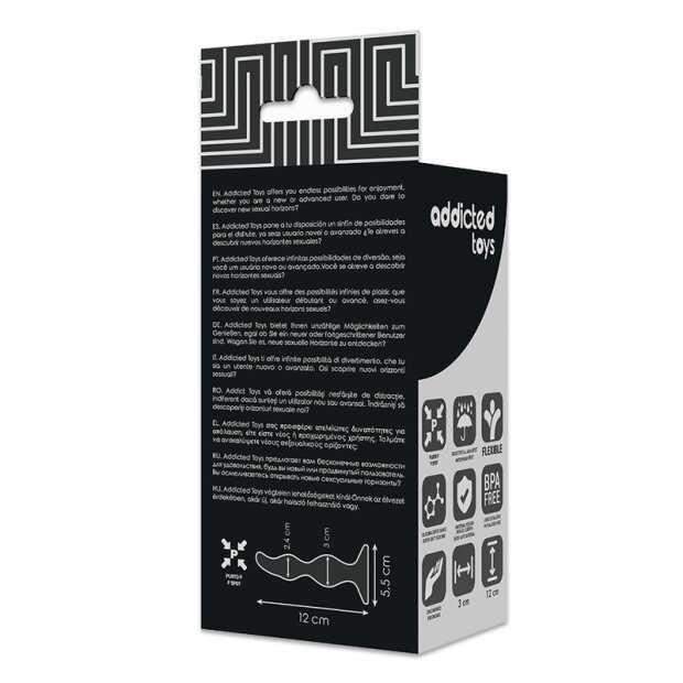 Addicted Toys Anal Sexual Plug 3 cm Black