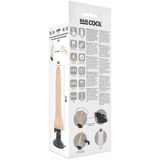 BASECOCK Realistischer Vibrator Beige