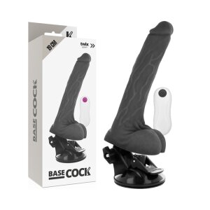 Basecock realistic vibrator in black