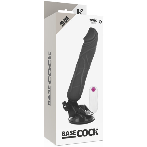 BASECOCK Natürlicher Vibrator Realistischer Vibrator Schwarz
