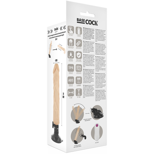 Basecock Vibrateur nature 21 cm