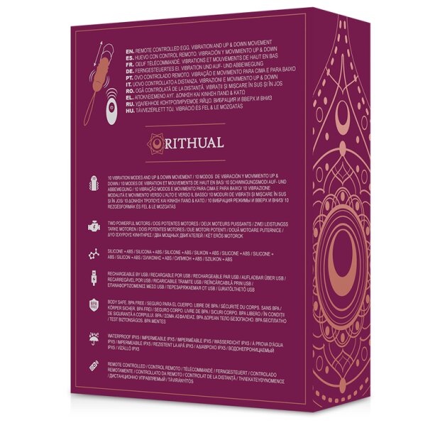 Rithual Reva Remote Controlled Eggs Stimulator Up & Down Vibration