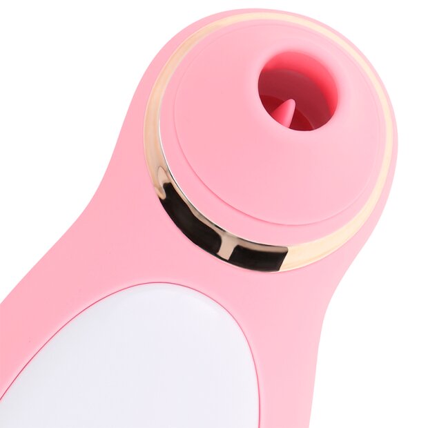 OHMAMA Stimulateur clitoridien avec langue rose 10 niveaux