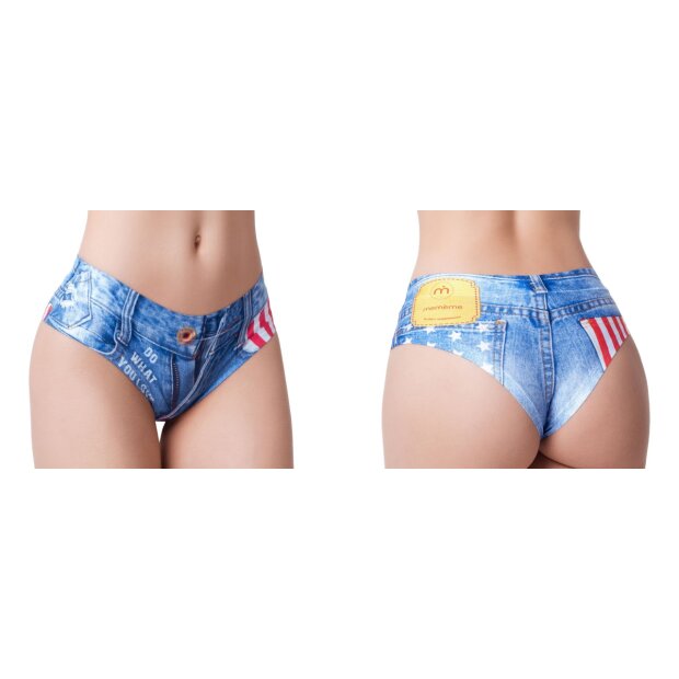 MemèMe Jeans American Flag Slip S