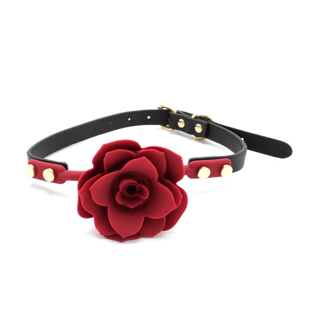 Silicone Red Rose Gag