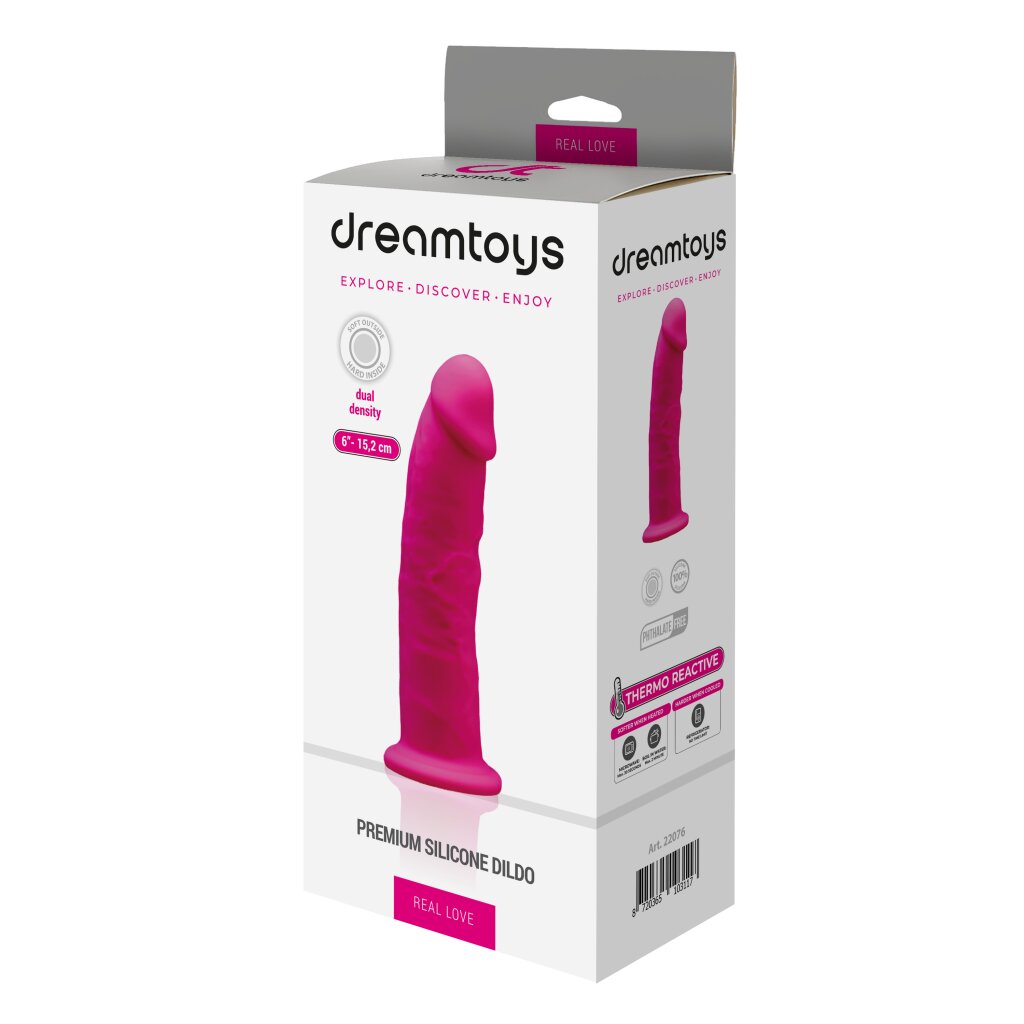 Real Love Dildo 6Inch Fuchsia 15,2 cm, 17,95 €
