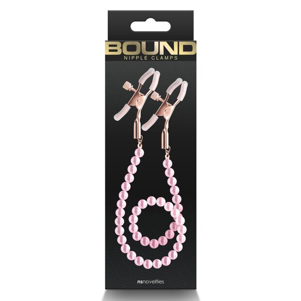 NS Novelties Bound Nipple Clamps T1 Nippelklemmen Pink