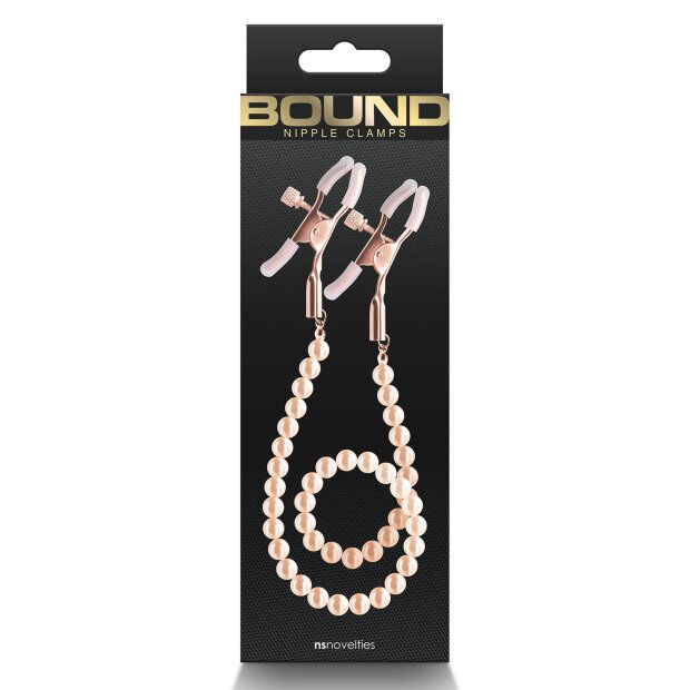 Bound Nipple Clamps Dc1 Rose Gold