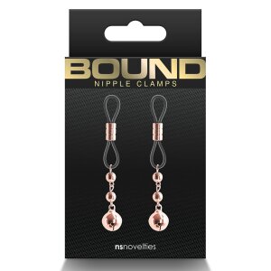 Bound Nipple Clamps D1 Rose Gold