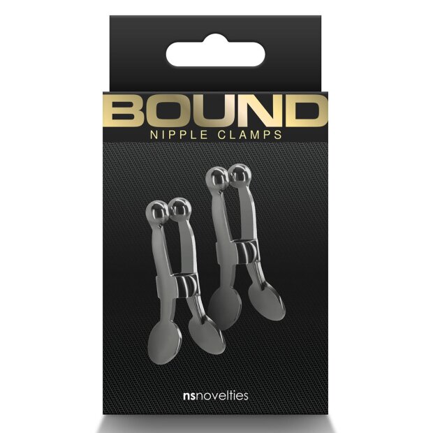 NS Novelties Bound Nipple Clamps C1 Nippelklemmen Grau