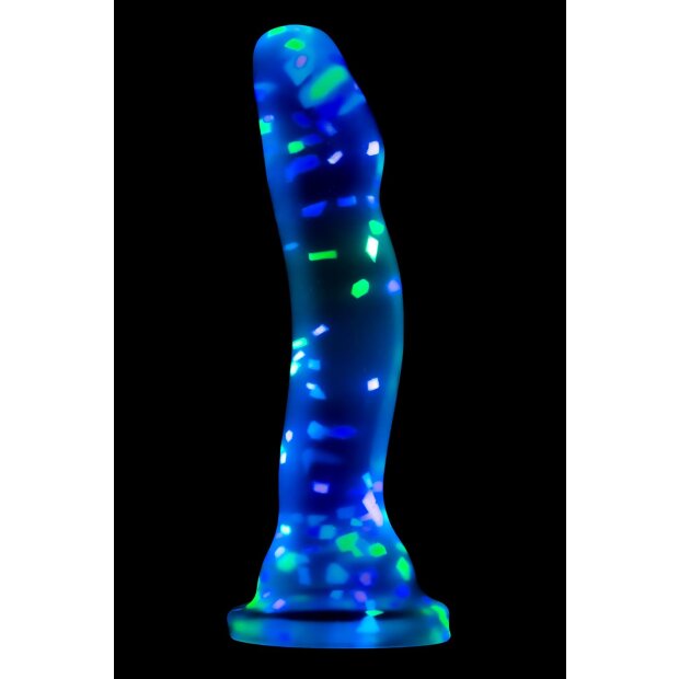 Blush Neo Elite Glow In The Dark Hanky Panky Dildo Transparent 19 cm