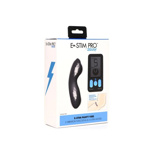 E-Stim Panty Vibe with Remote Control - Black