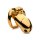 Master Series Midas Locking Chastity Cage 18K Gold-Plated Gold