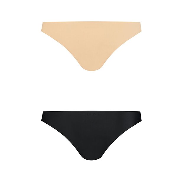Bye Bra - Invisible Brazilian Nude + Black S