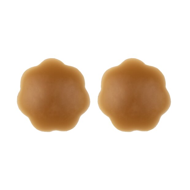 Bye Bra - Breast Lift Tape + Silicone Nipple Covers Brown A-C