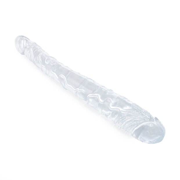 Kiotos COX 05 Clear Doppeldildo Transparent 31,5 cm ⌀ 4 cm