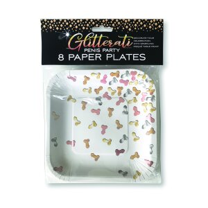 Glitterati Penis, Party Plates