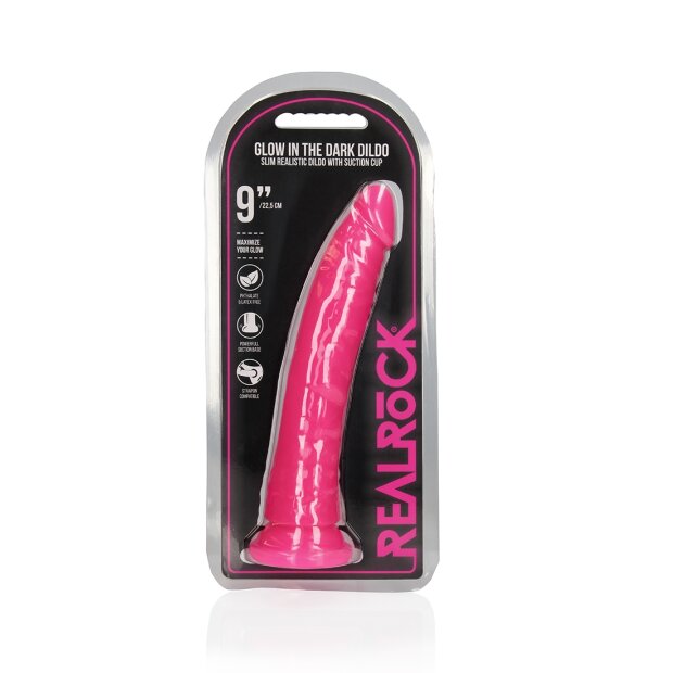 RealRock Slim Realistic Dildo Pink 25 cm