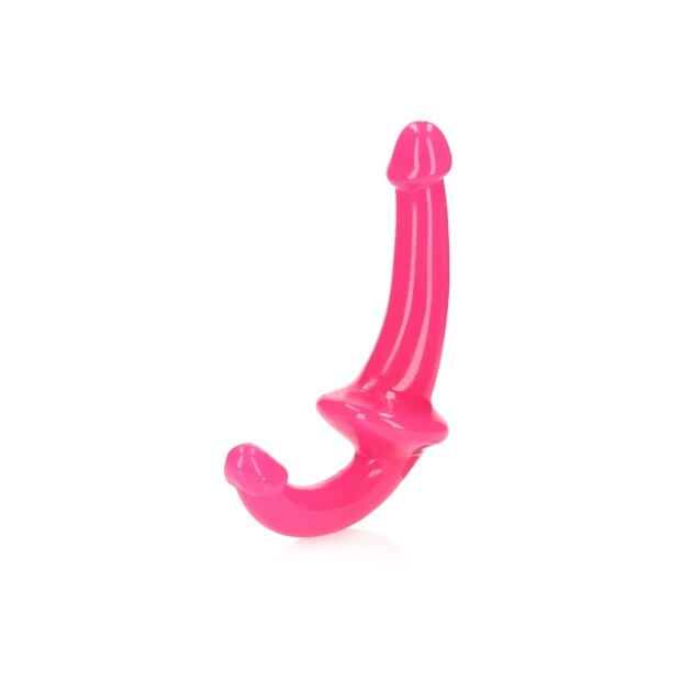 RealRock Strapless Strap-On Glow in the Dark Dildo Pink 20 cm