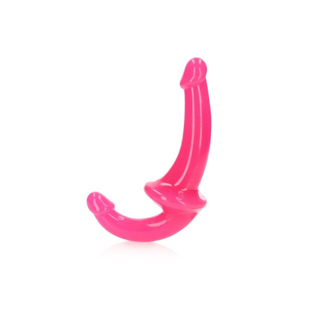 RealRock Strapless Strap-On Glow in the Dark Dildo Pink 20 cm