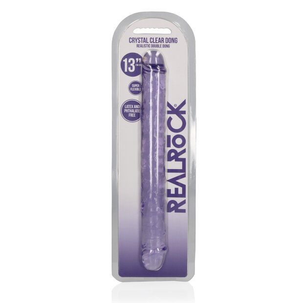 RealRock Realistic Double Dong Doppeldildo Lila 34 cm