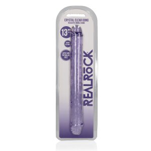 RealRock Realistic Double Dong Doppeldildo Lila 34 cm