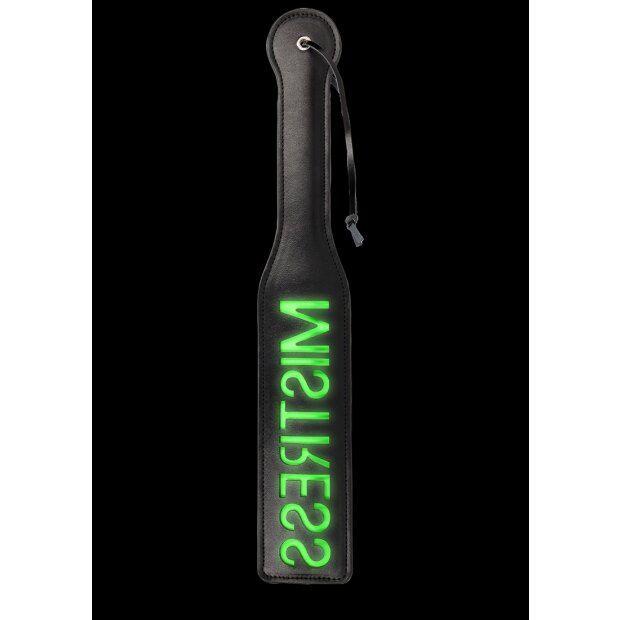 Mistress Paddle Glow in the Dark