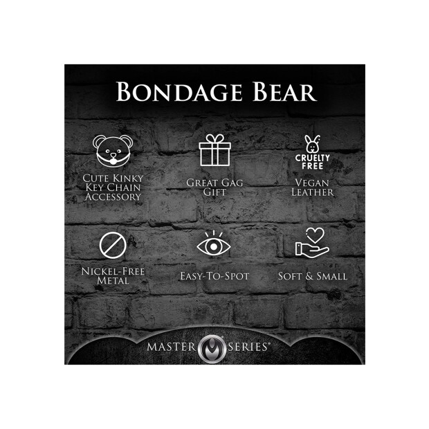 Hooded Teddy Bear Keychain Tan