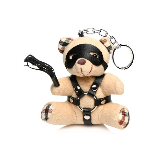 Master Series BDSM Teddy Bear Keychain Tan