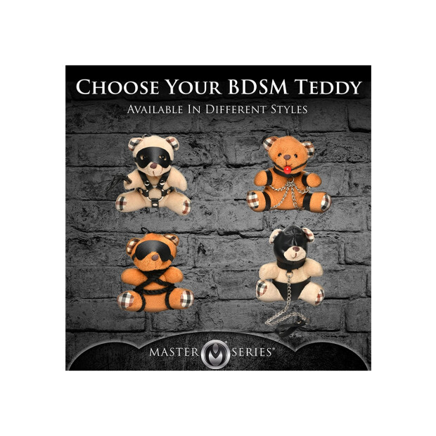 Master Series BDSM Teddy Bear Keychain Tan