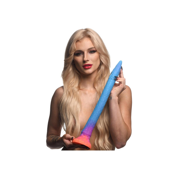 XR Brands Makara Glow in the Dark Snake Analdildo Mehrfarbig 46,4 cm ⌀ 5,1 cm