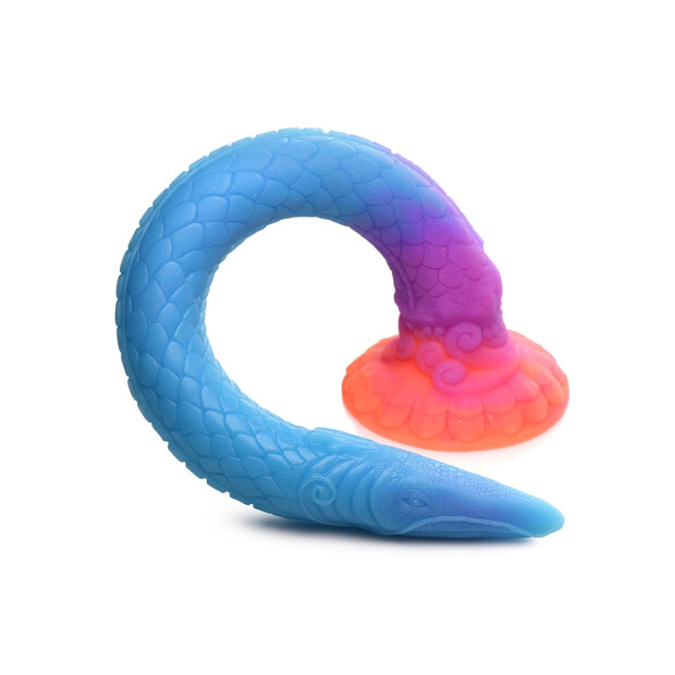 XR Brands Makara Glow in the Dark Snake Analdildo Mehrfarbig 46,4 cm ⌀ 5,1 cm