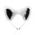 XR Brands White Fox Tail and Ears Set Analplug Weiß 2 Teilig