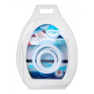 XR Brands Trinity For Men Penis Rings Set Of 3 Silicone...