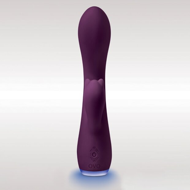 Ovo Beacon Rabbit Vibrateur point G avec stimulation clitoridienne Violet