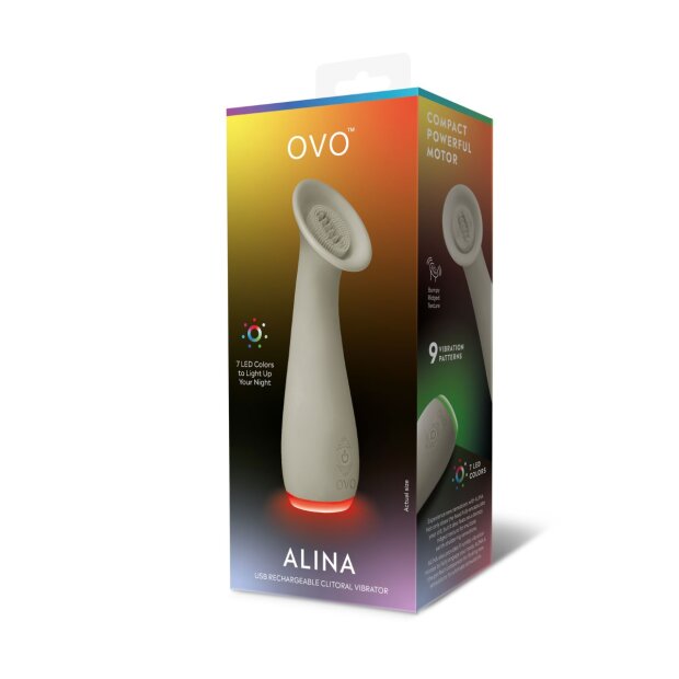 Ovo Alina Vibrateur Clitoridien Vert Gris