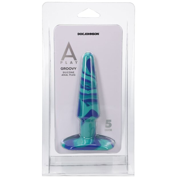 Doc Johnson A-Play Groovy Silicone Analplug Mehrfarbig ⌀ 3,1 cm