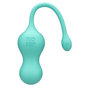 ROMP Cello Vibrokugel-Duo Liebeskegel T&uuml;rkis ⌀ 3,9 cm