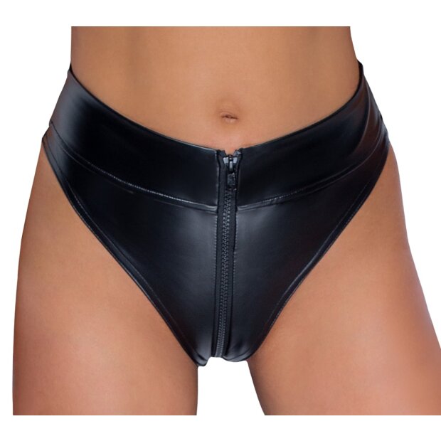 Noir Slip mit Zip L
