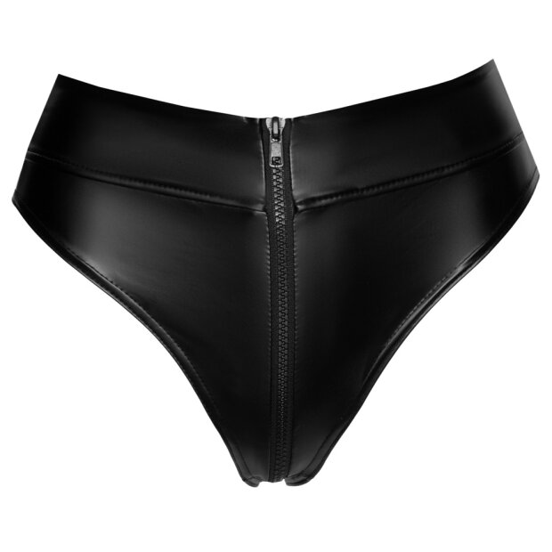 Noir Slip mit Zip XL