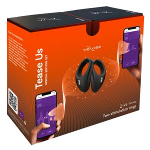 WE-VIBE Bond 2 x Vibro Penis & Testicle Rings Set black