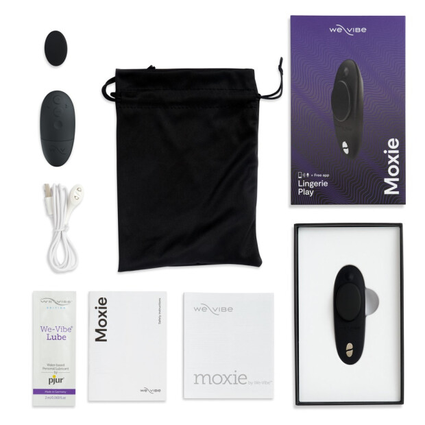 WE-VIBE Moxie+ Pantyvibrator Schwarz 2 Teilig