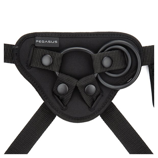 Pegasus - 8” Remote Control Realistic Silicone Dildo with Balls and Harness