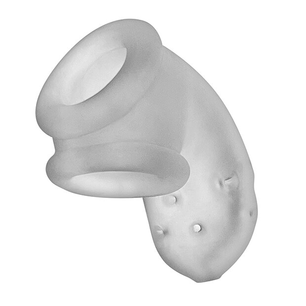 Oxballs Airlock Air-Lite Vented Chastity Clear Ice