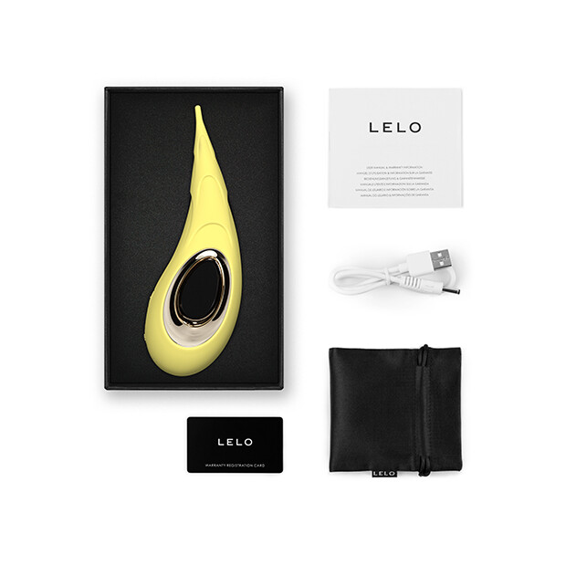 Lelo Dot Cruise Clitoral Pinpoint Vibrator Lemon Sorbet