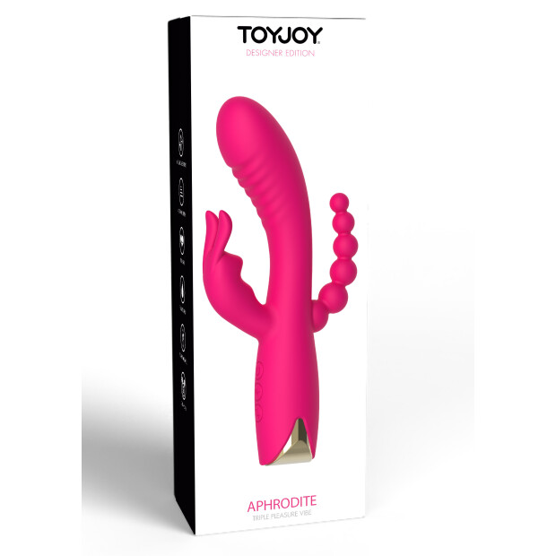 TOYJOY Aphrodite Triple Vibrator Pink 21 cm ⌀ 3,7 cm