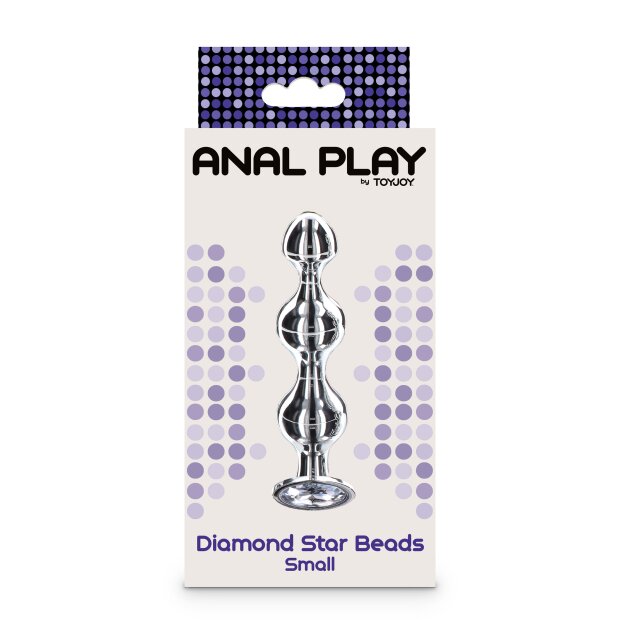 TOYJOY Diamond Star Beads Small Analplug Silber ⌀ 2,5 cm